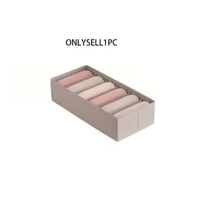 Underwear Storage Box Drawer Type Socks Organizer Bra Panty Separated Grid Closet Layered Organizing Box Season Change Fabric Storage Organizer