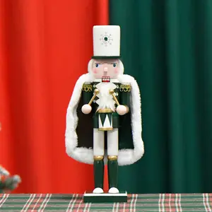 30CM European Cloak Nutcracker Doll |   Christmas Gift |   European Living Room Home Decor, Decorations |   Wooden Cute Decorations |   Christmas Tree Pendant, Small Gifts