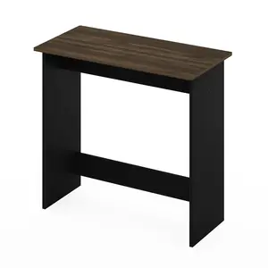 The SIMPLISTIC Small Desk in Columbia Walnut makes your setup feel more functional with a 31.3-inch desk, rounded edges, and a design that fits naturally into a dorm, bedroom, or home office.