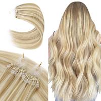 18A/613A-Dark Blonde Highlighted Bleach Blonde