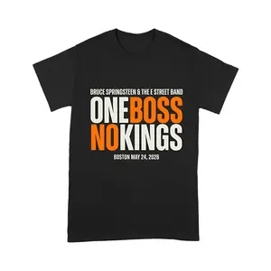 Boston Bruce Springsteen No Kings May 24 Shirt, Land of Hope and Dreams Concert Tee, Band Shirt, Rock Tour Merch