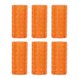 VOCOSTE Convenient Heatless Voluminous Hair Roller for Women 2.72"x1.30" Orange 6pcs