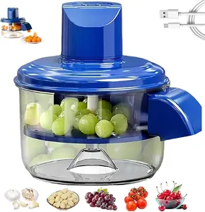 Rechargeable Automatic Vegetable Peeler, New Electric Fruit Peeler Machine, Automatic Grape, Cherry Tomato & Garlic Peeler, Fast Small Fruit Skin Remover for Kitchen, Salad Prep & Picnic Use, Portable Rechargeable Peeling Tool