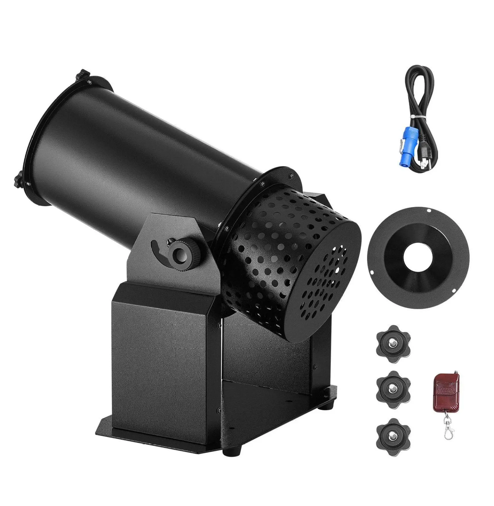 Confetti Machine, 1500W Electric Confetti Cannon, DMX512 Remote Control, Portable Confetti Launcher for Wedding Party Event Stage Without Light