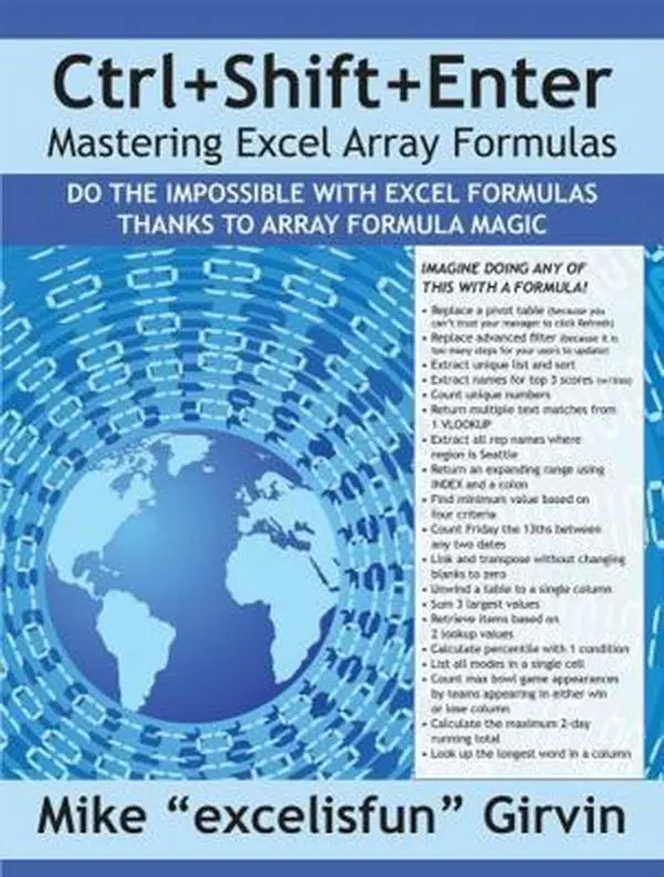 USED Book - Ctrl+Shift+Enter Mastering Excel Array Formulas: Do the Impossible with Excel Formulas Thanks to Array Formula Magic by Girvin, Mike E. (Paperback) - english