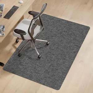Office Chair Mat for Hardwood & Tile Floor, 30" x 48" Anti-Slip Desk Chair Mat, Easy Glide Floor Protector for Rolling Chairs, Floor Mat for Office Chair for  Office (Dark Gery)