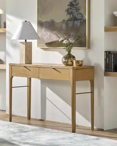 Intramuros Oak Console Table with drawers
