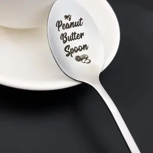 1pc My Peanut Butter Spoon, Fun Kitchen Utensil Gift for Peanut Butter Lovers, Ideal for Birthdays & Holidays, Perfect for Everyday Use