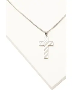 Cody James Men's Americana Cross Necklace - Pn11943