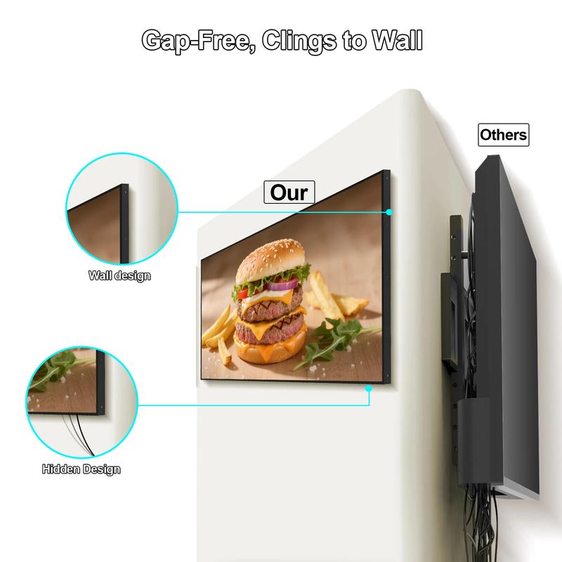 Window Digital Signage 32"LCD Screen, 1000nits High Brightness Digital Signage And Displays, Android OS with HDMI in, Publishing Content with U-Disk/APP/CMS