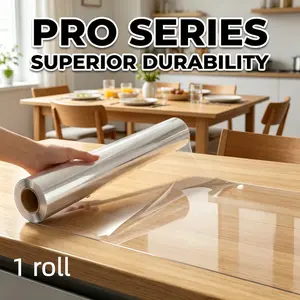 One roll of adhesive-free, static-free wall film, transparent, scratch-resistant, dustproof, and easy-to-clean protective film, suitable for bedroom, hallway, and home wall protection.