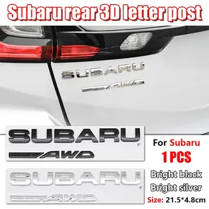 Subaru Car Emblem Tail Letter Sticker, Exterior Decal for Subaru Series Vehicles, Stylish Automotive Accessory