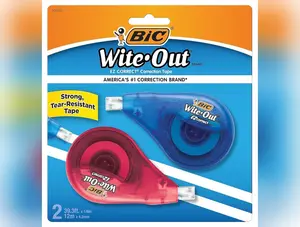 Wite-Out Brand EZ Correct Correction Tape, 39.3 Feet, 2-Count Pack White