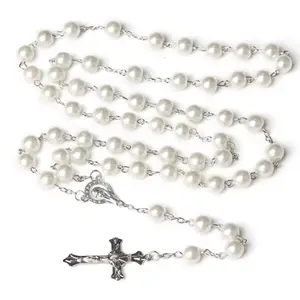 12pcs Rosaries in Glass Bottle Quincenara Baptism Party Favors Full Size Rosaries for Special Occasions