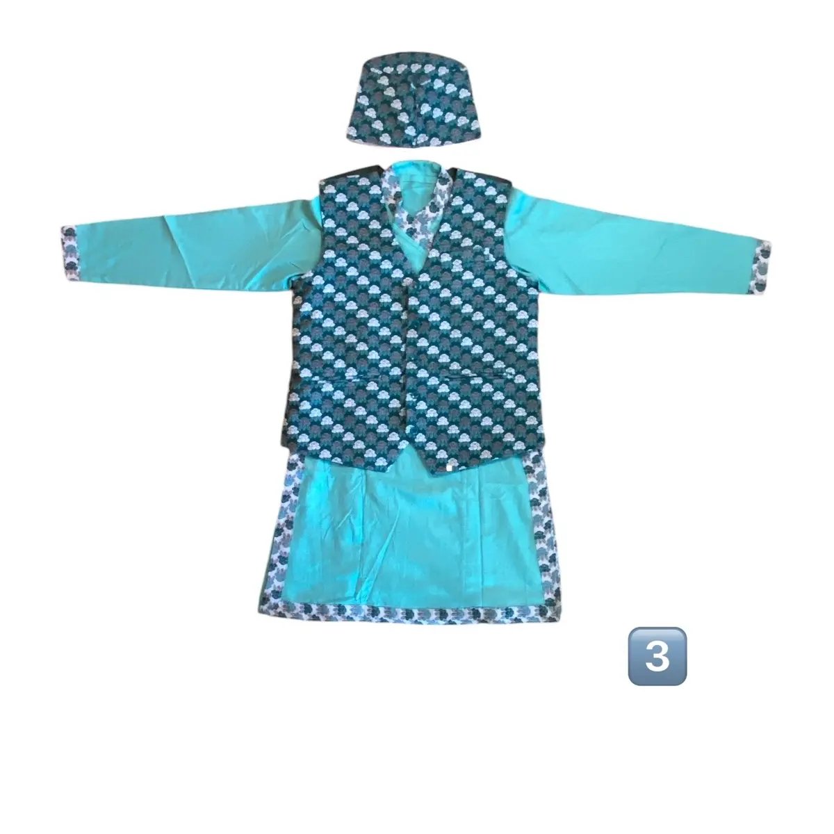 Daura Suruwal Gorkhali Ethnic Suit for Men - Traditional Clothing, Men's Ethnic Wear