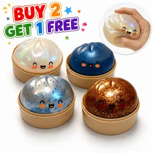 Soft Dumpling Toy, Stress-relief Toy For Children, Food Simulation Toy, Stress-relief Toy, Breathable Steamed Dumpling Toy.