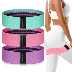 3PCS Resistance Bands for Working Out,  Sports Elastic Exercise Bands for Strength Training, Stretching, Workout, Home Gym Equipment for Women Men, Pilates Yoga Physical Therapy, Leg Glute Arm Exercise Kit