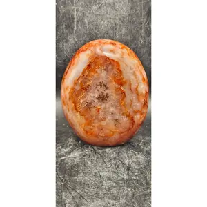 Carnelian agate free-form! 14.5 ounces, 3.2 inches tall, 2.7" wide