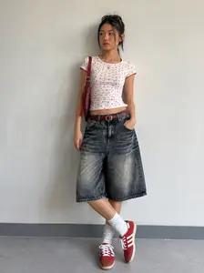 Vintage Washed Denim Jorts
