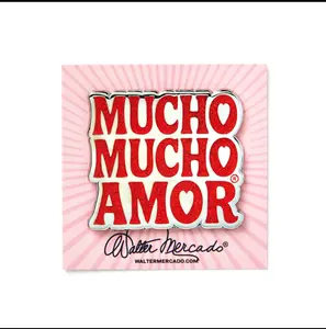 GLITTER MUCHO MUCHO AMOR ENAMEL PIN