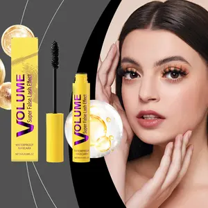 Volume Super False Lash Effect Waterproof Mascara, Smudge-Free, Clump-Free, Long Lasting, Buildable Volume & Length, Gentle Removal