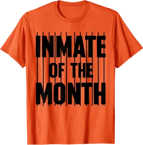 Orange Prison Jail Inmate Prisoner Funny Halloween Costume T-Shirt - Zamayraceles Shop GW7B0DCWRH6LS