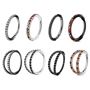 Oufer 20G Halloween Themed Color Combo Nose Hoop Nose Ring (Size 6mm Is Tiny)