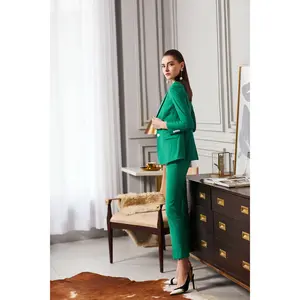 Emerald Executive Power Pantsuit