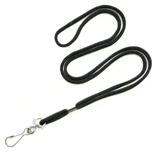 10-pack Black Bulk Badge Lanyards with Metal Swivel Hooks, Suitable for ID Holders, Offices, Schools, Name Tags, Meetings, Work, Business, Employees, Students, Personalized Lanyard