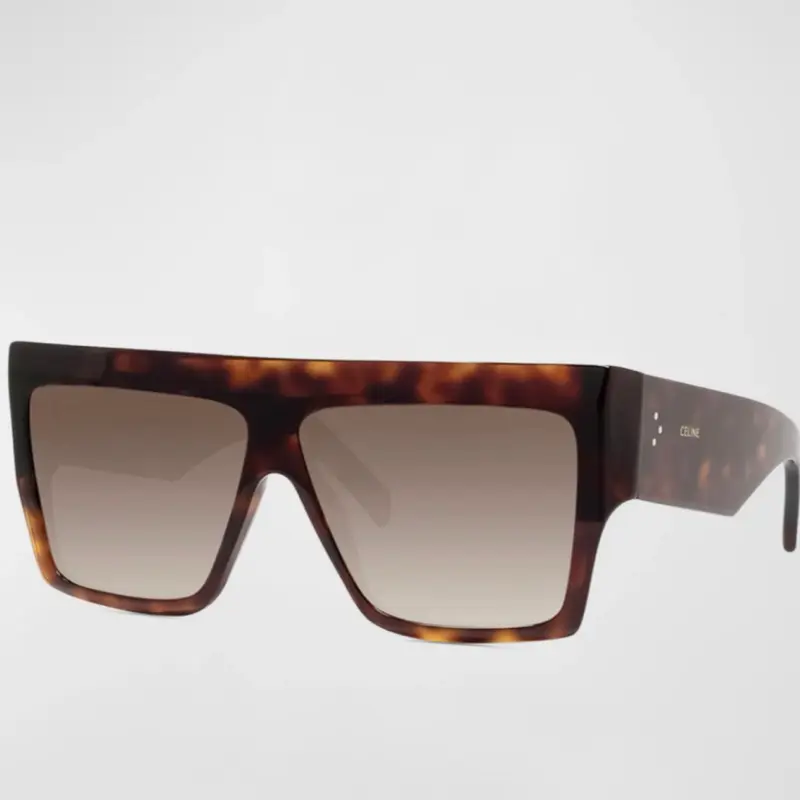 Pre-owned Celine Large Frame Sunglasses Brown
