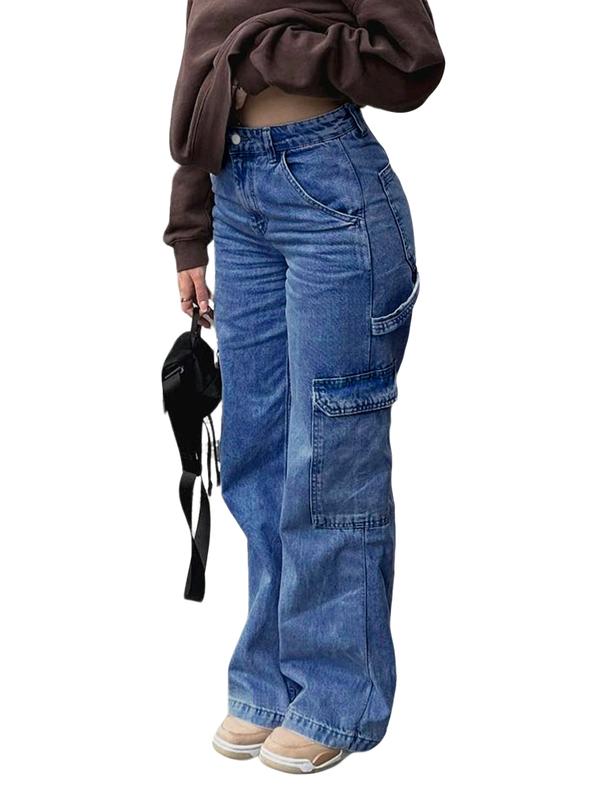 Teen Girls' Y2K Style Cargo Pants, Trendy Casual Design, Comfortable Non-Elastic Fabric, Perfect for Daily Wear & Outdoor Adventures