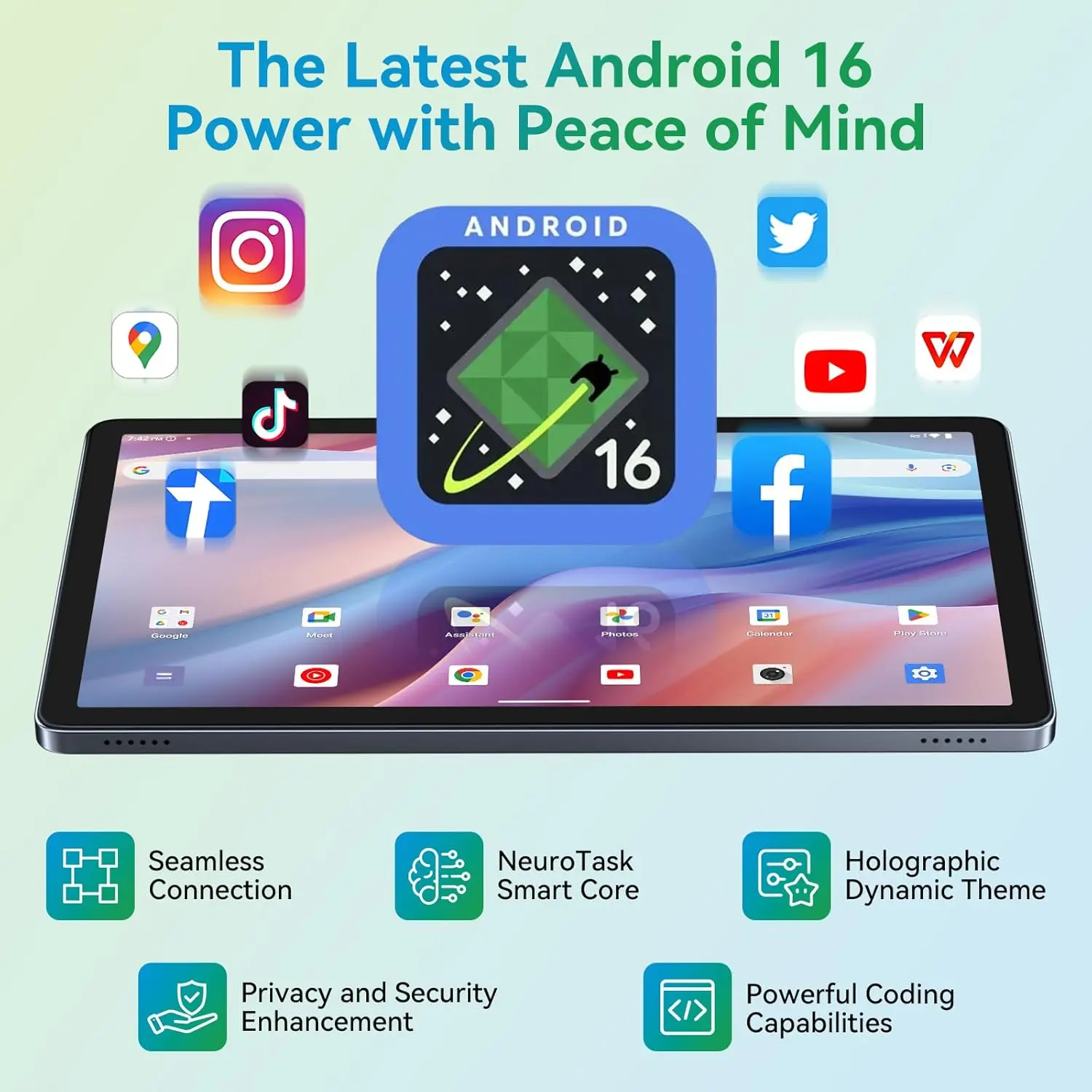 Summervibes】T80 Android 16 Tablet, HD IPS Large Screen, Unisoc