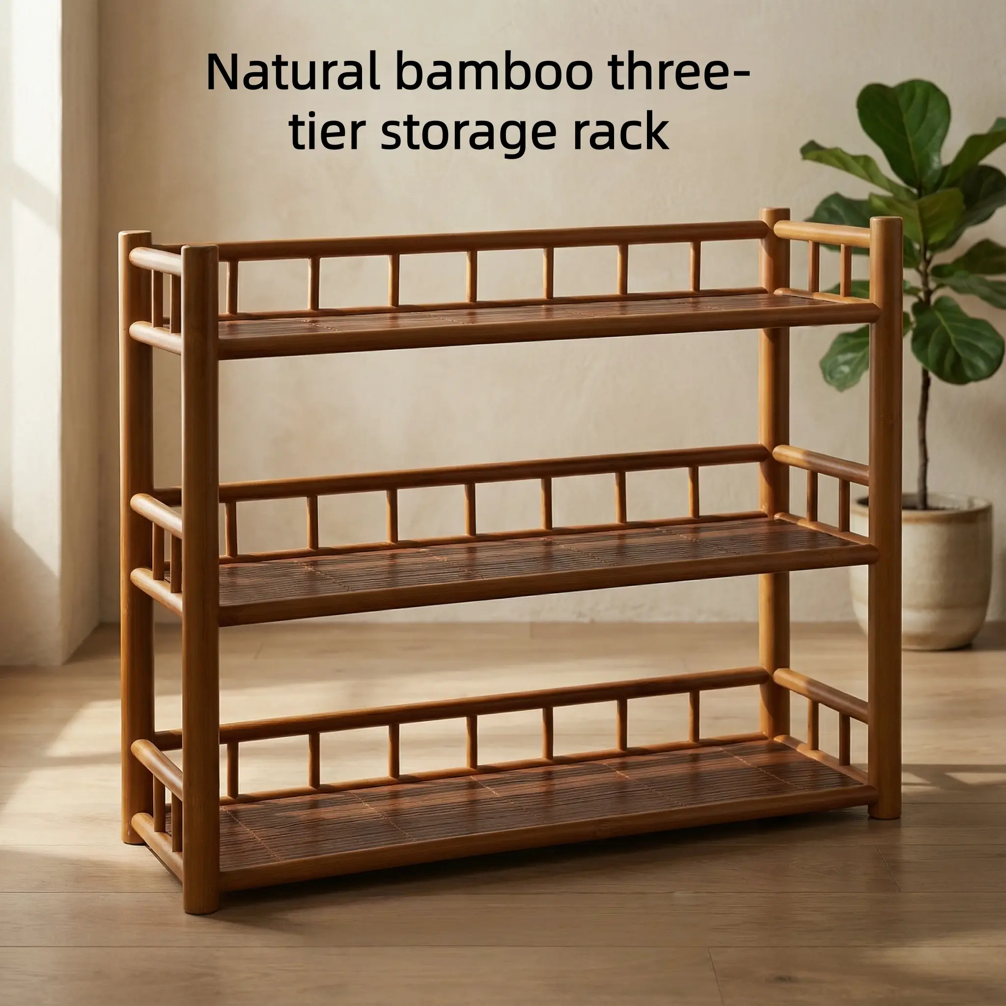 Multi-Use Bamboo Shelf: For Coffee Mugs, Spices & Countertop Declutter (Sturdy & Stylish) Racks Organiser