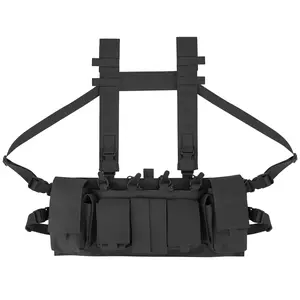 Krydex Tactical Chest Rig UW Gen IV Low Profile Micro Fight Rigs Carrier 556 9mm GP Pouch H Harness