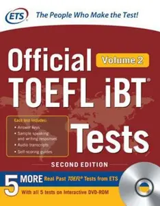 USED-Official TOEFL IBT Tests Volume 2, Second Edition [With DVD ROM] by Educational Testing Service (Paperback)