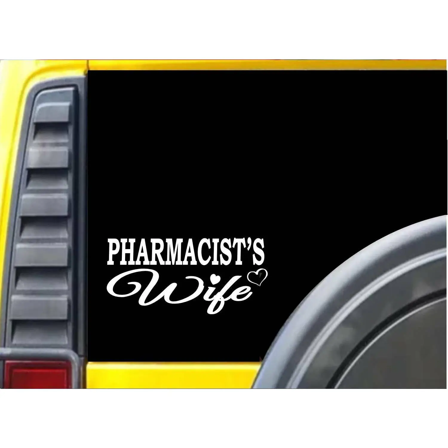 Pharmacist Wife K421 8 inch Sticker pharmacy drug decal