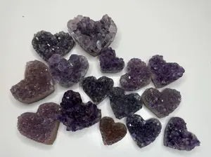 Amethyst Heart Clusters