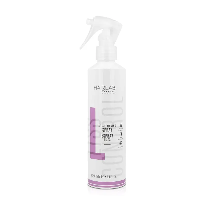 Salerm Straightening Spray with Heat Protection and Hydrolyzed Silk for Frizz Control, Smooth Finish for All Hair Types, Daily Use Haircare, 8.4 oz, Straightening My Hair, Spray Bottle, Adults, 8.4Oz, Toolfree Straight, Unisex, Protective Care, Unscented,