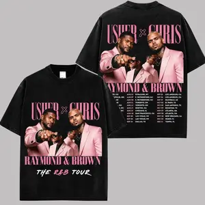 The R&B Tour Date 2026 : Raymond & Brown Pink Official Premium Cotton T-Shirt, R&B Music Duo Graphic Tee, Urban Hip Hop Soul Streetwear Shirt, Breezy Concert Tour Merch, Gift for Team Breezy R&B Fans, Vintage Music Tee
