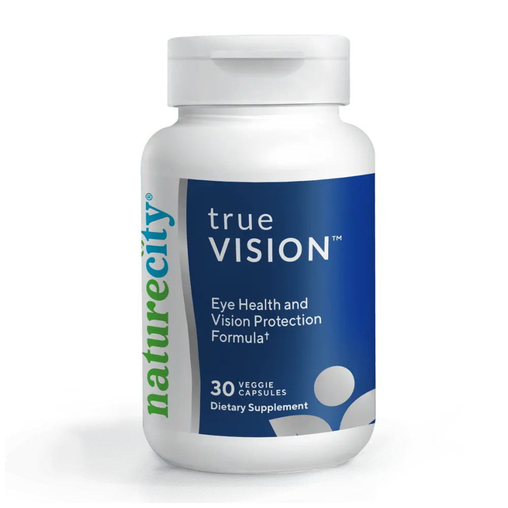 NatureCity TrueVision Eye Health Formula - Lutein, Zeaxanthin, Astaxanthin and Bilberry for Vision Support, Blue Light Defense and Macular Health - Non-GMO Softgels - 60 Count