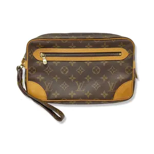 Pre-owned Louis Vuitton Monogram Canvas Clutches & Wristlets Marly GM LV1891