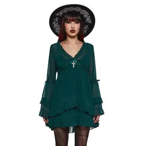 Real Divinity Mini Dress - Green