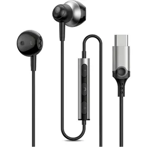 USB C Earphones Wired Ear Buds for Galaxy A16 A17 A36 5G A26 S25 Edge A56 S25 Ultra Plus S24 FE A35 Z Fold 6 Type C in-Ear Headphones Headsets with Microphone for  17 16 Pro Max 16 15 Pro Max