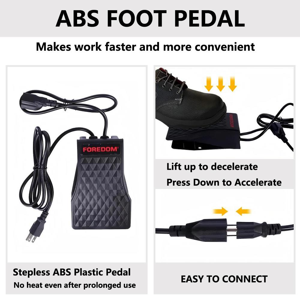 SR Series Flex Shaft Grinder Machine 0~18000Rpm with Foot Pedal - Professional Hanging Motor Bench Grinder for Jewelry Making, Polishing & Carving