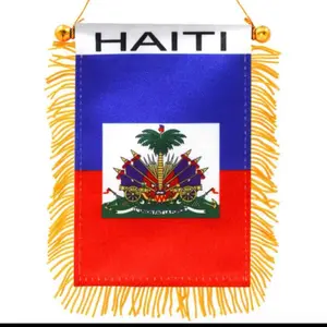 Haitian Flag Hanging Mirror