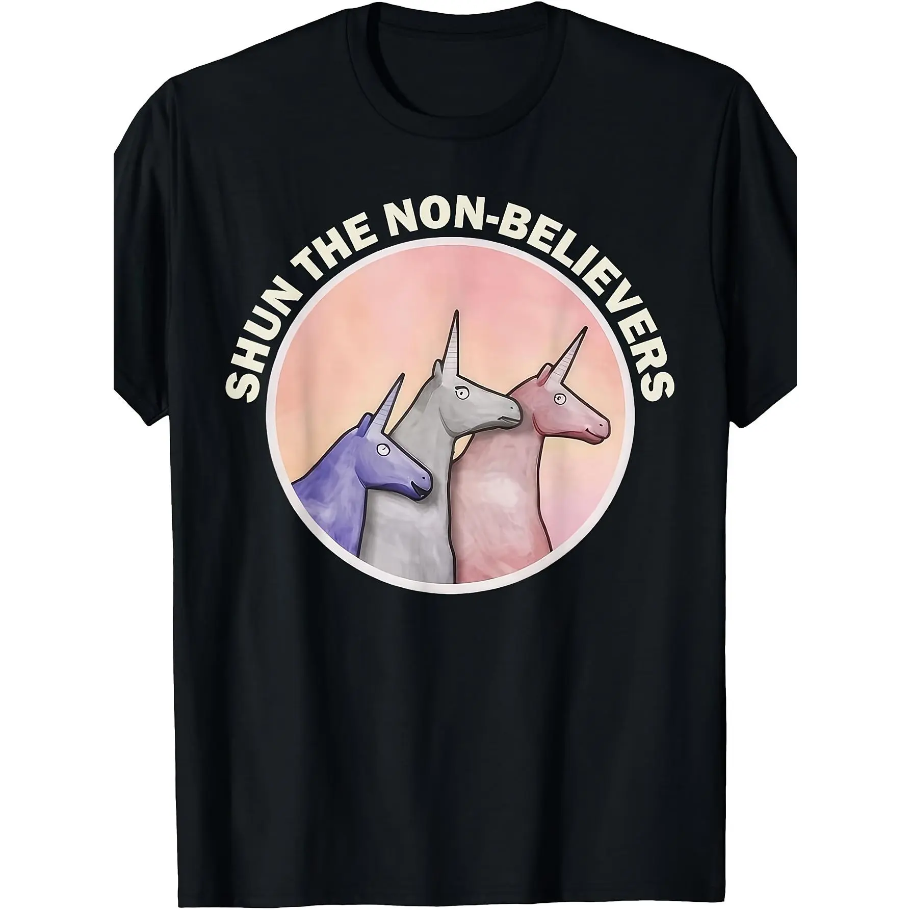 Funny Shun The Non Believers Unicorn Candy T Shirt