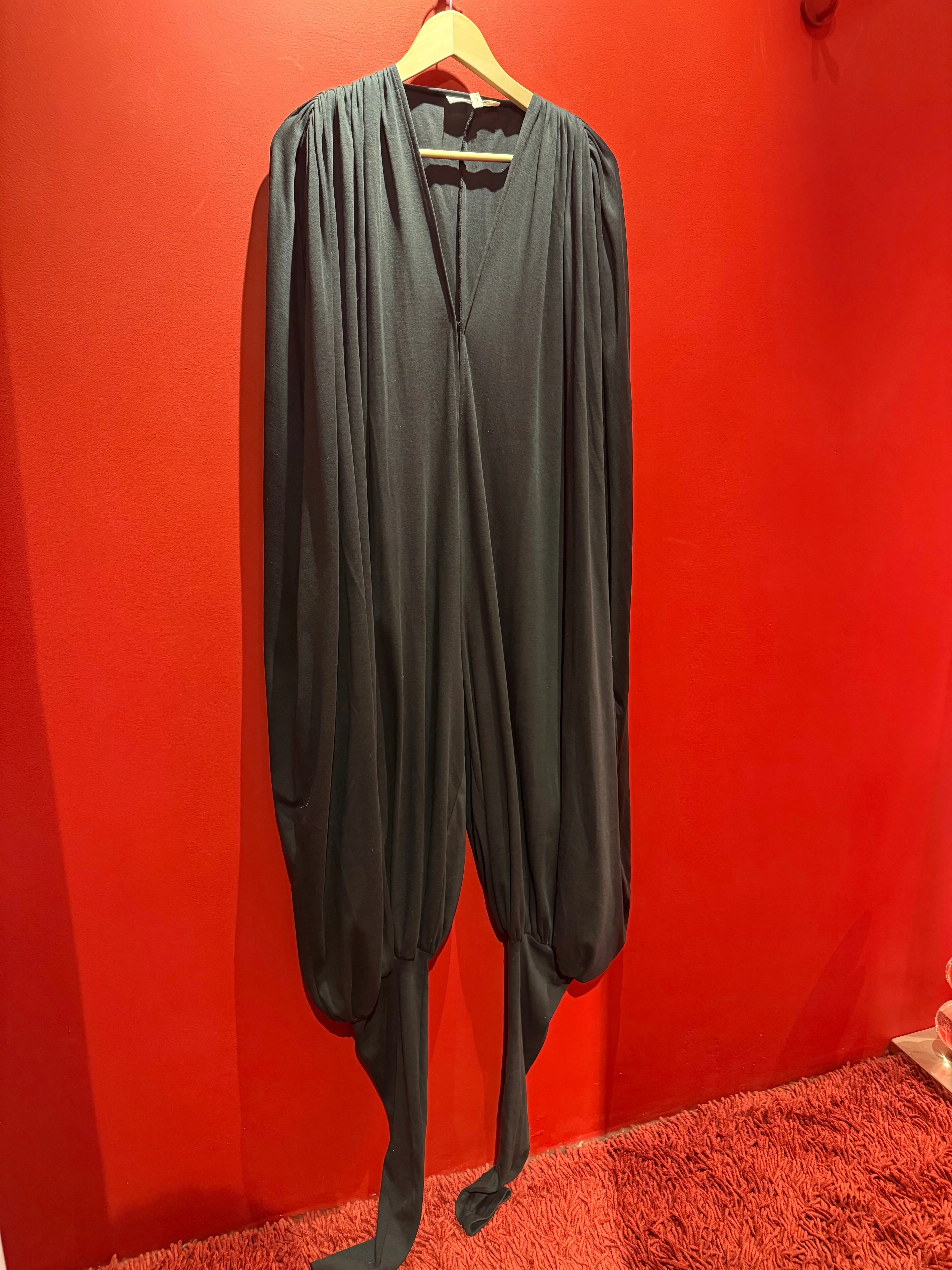 Norma Kamali Black Jersey Jumpsuit