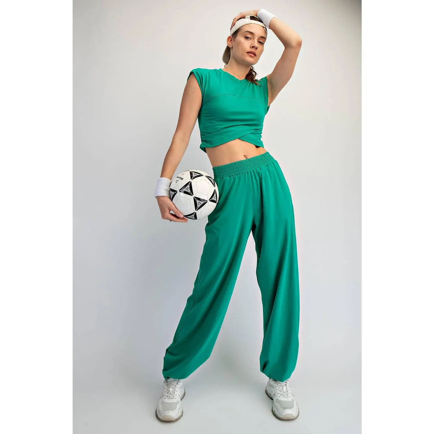 Cotton Lycra Crossover Set