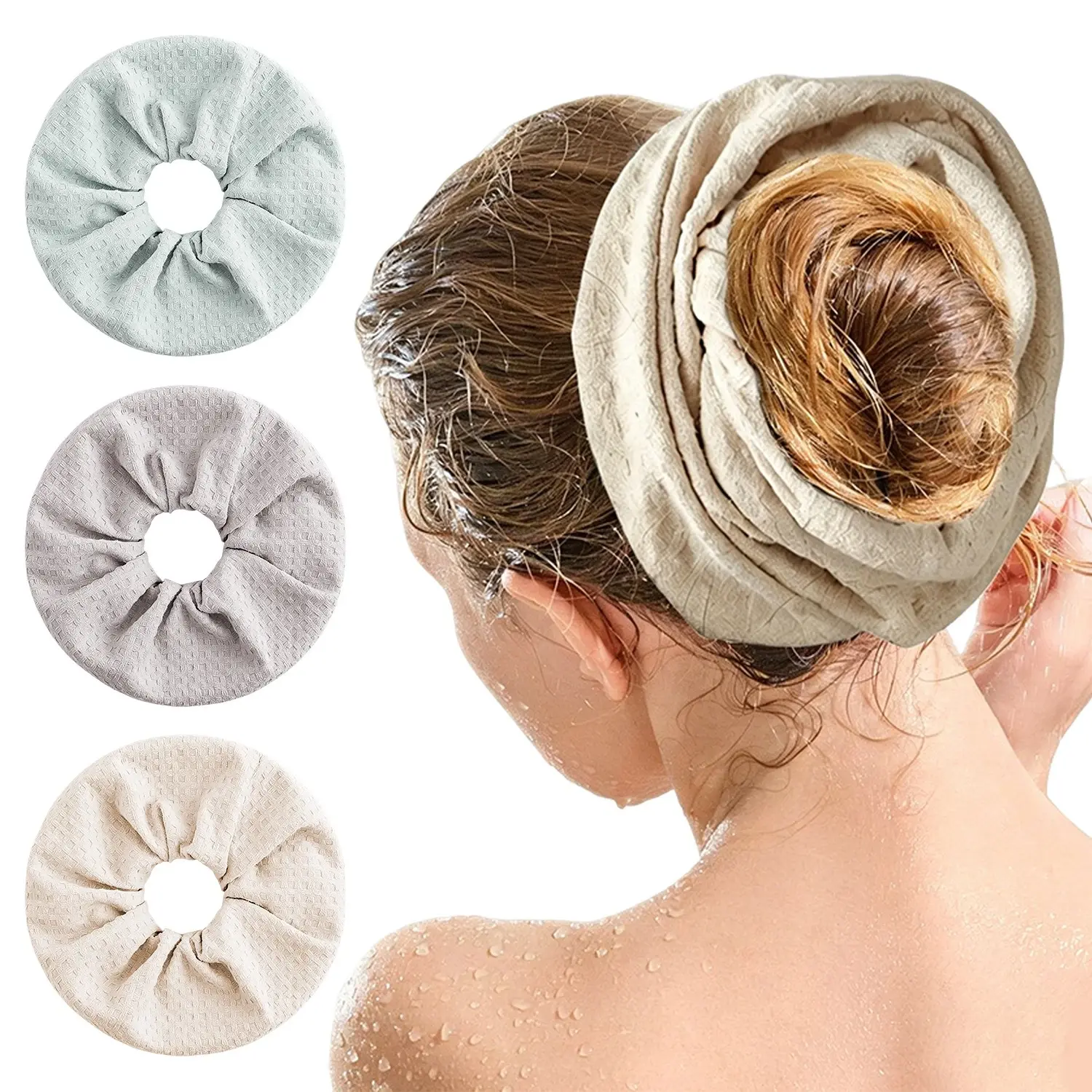 Oversize Hair Drying Towel Scrunchie for Women Makeup Washing Mask Spa Shower