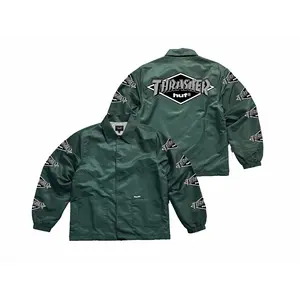 Huf X Thrasher Logo Forest Green Jacket